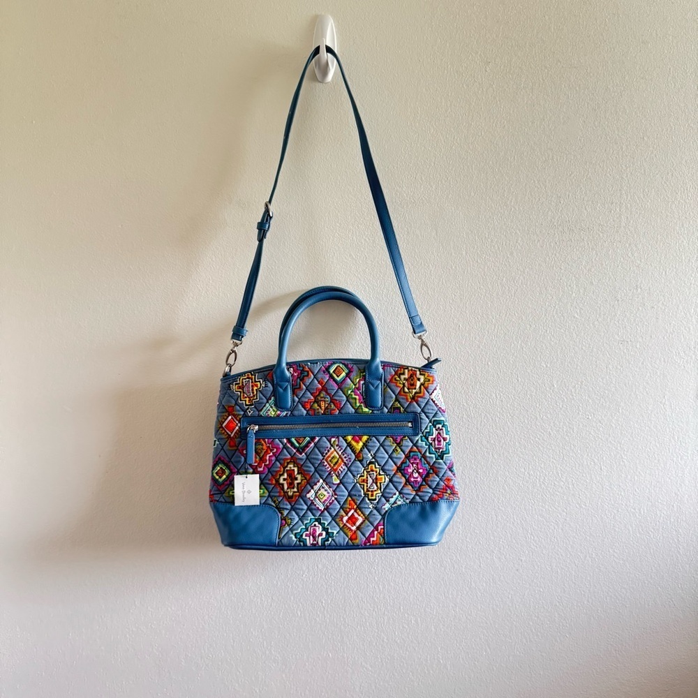 NWT Vera Bradley Day-Off Satchel in Painted Medallions - Picture 3 of 12